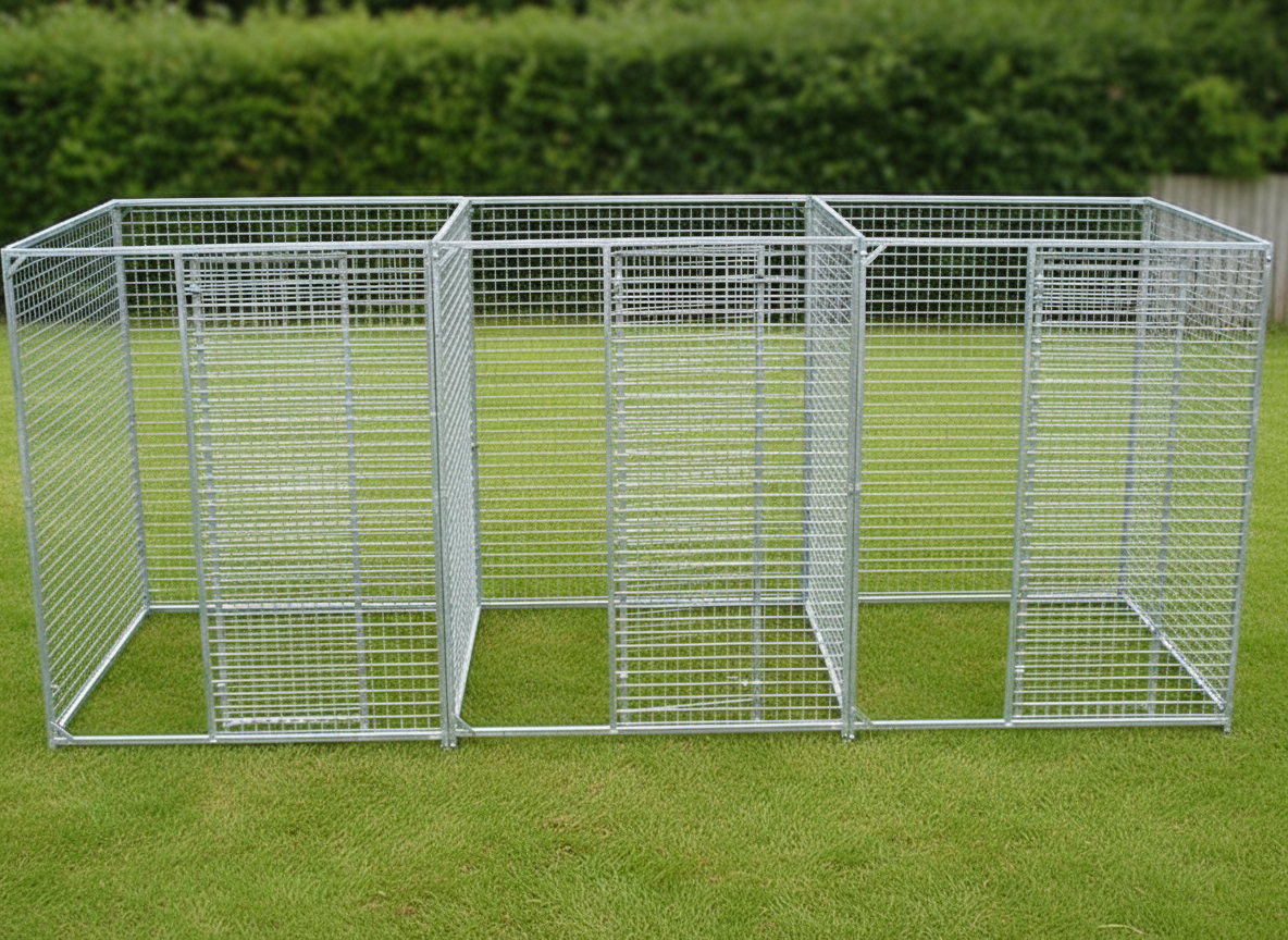 Galvanised Holding Dog Pens - Heavy-Duty Steel Holding Pens for Breeders & Kennels