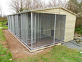 Load image into Gallery viewer, Chesterton 2 Block Wooden Dog Kennel And Run 10ft (wide) x 10'6ft (depth) x 7'3ft (apex)
