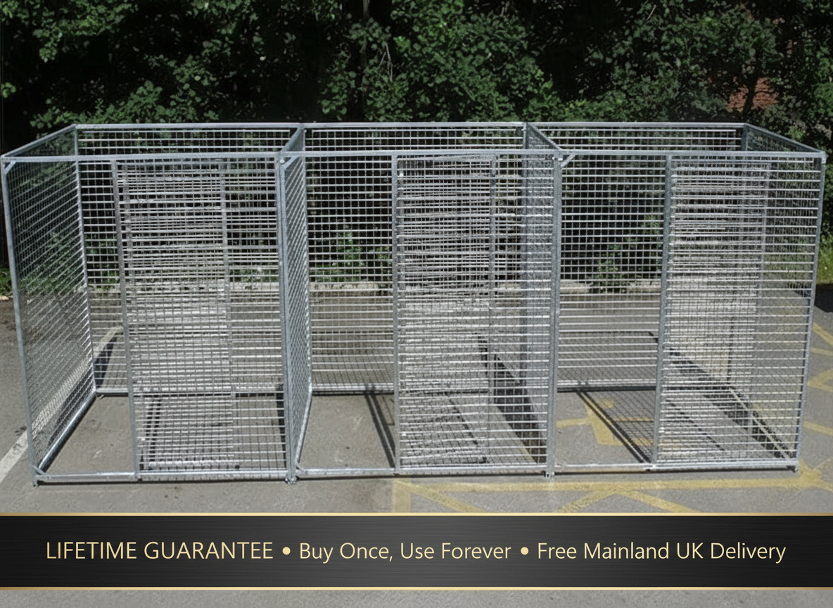 3-Bay Mesh Dog Pen - Lifetime Guarantee