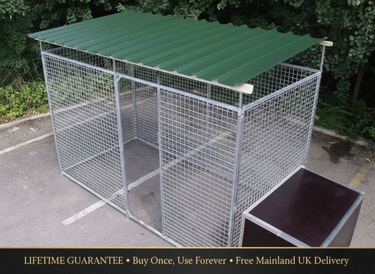 4-Sided Mesh Pro Dog Pen With Roof - Lifetime Guarantee