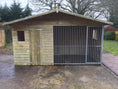 Load image into Gallery viewer, Elworth Chalet Wooden Dog Kennel And Run 8ft (wide) x 4ft (depth) x 6'6ft (apex)
