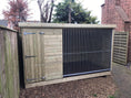Load image into Gallery viewer, Ettiley Wooden Dog Kennel And Run 14ft (wide) x 4ft (depth) x 5'7ft (high)
