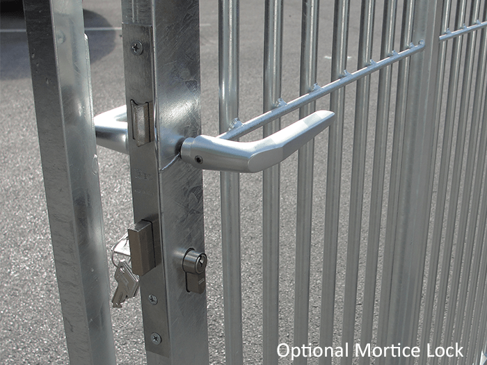 1.0m (Width) x 1.84m (Height) Galvanised 5cm Bars LH Door Dog Run Pane