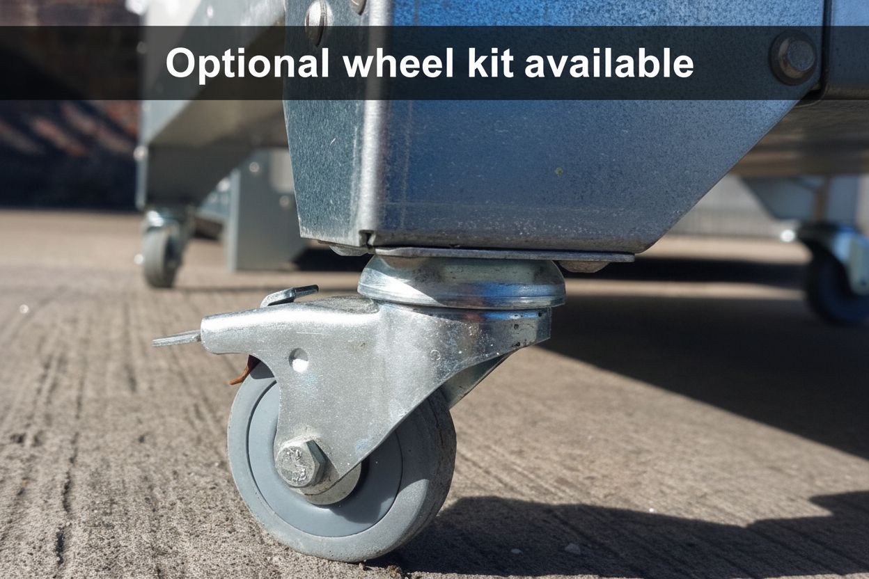 Optional wheel kit available