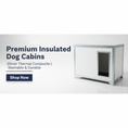 Load image into Gallery viewer, Side view of thermal composite dog cabin showing robust construction and premium finish
