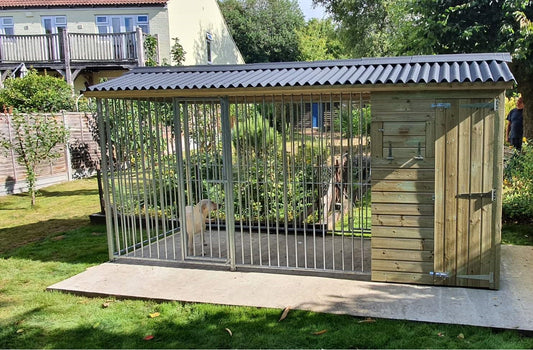 Faddiley Dog Kennel 10'6ft (wide) x 5ft (depth) x 6'9ft (apex)