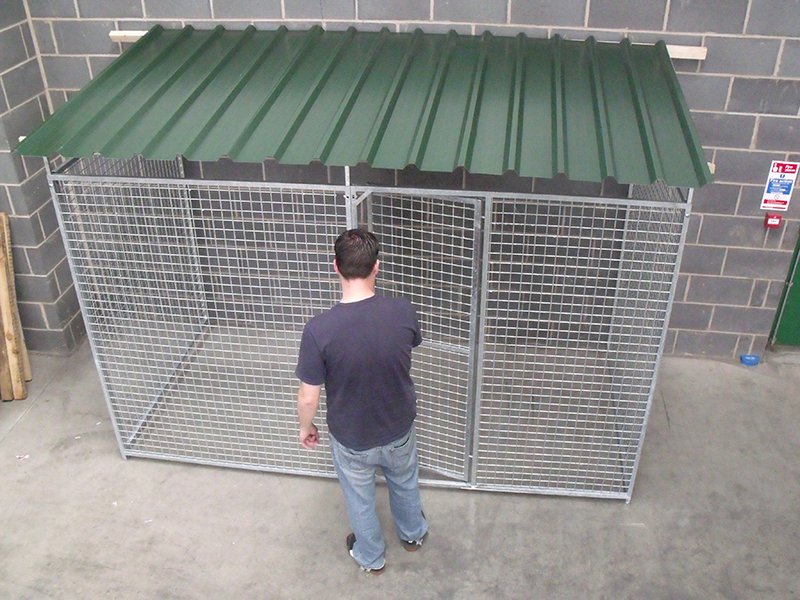 3 Sided Mesh Pro - Dog Pen With Roof