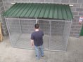 Load image into Gallery viewer, 3 sided mesh dog pen with roof
