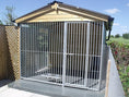 Load image into Gallery viewer, Front Entry Wymbury Deluxe Wooden Dog Kennel And Run- 10ft (wide) x 10'6ft (deep) x 7'2ft (apex)
