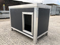 Load image into Gallery viewer, Grey Thermal Hygienic Thermal Wipe Clean Dog Cabins
