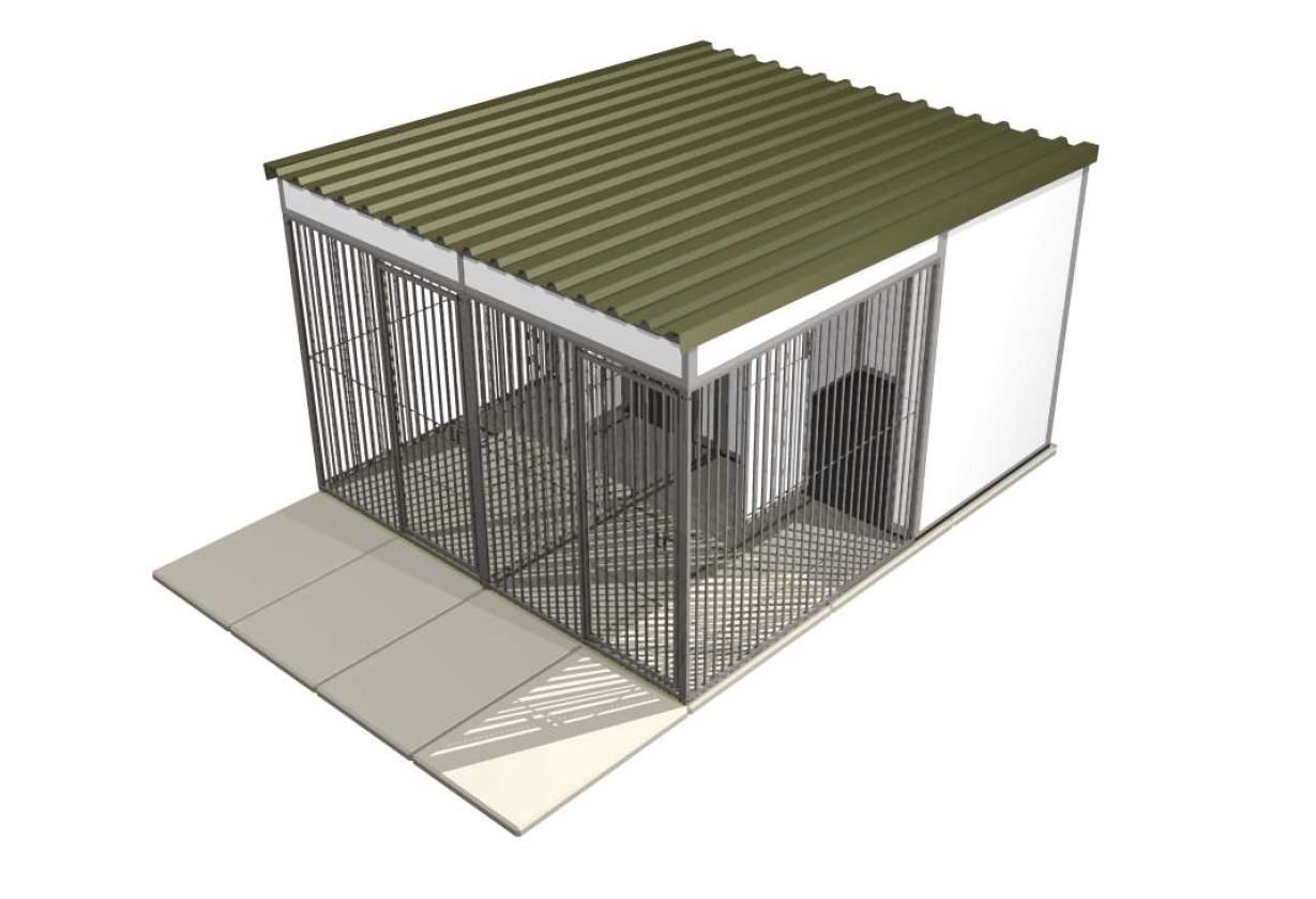 Double Kennel 10' (W) x 10' (D)